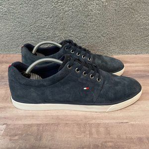 TOMMY Hilfiger Low Top Blue Suede Shoes Men's Size 11 US Seller SHIPS ASAP